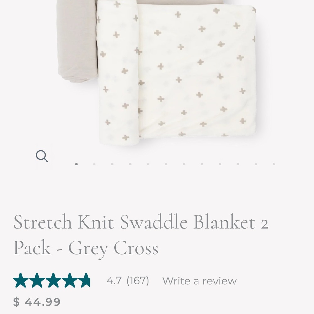 5 Bamboo baby swaddle blankets - Picture 8 of 8